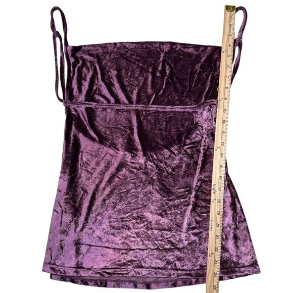 Free People Intimately All Night Velvet Tunic Cami Fig Jam - Picture 8 of 11